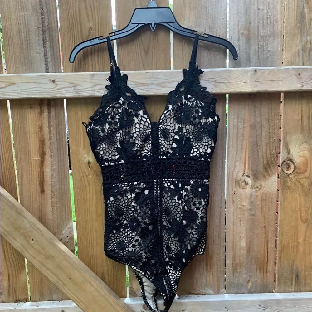 Black Lace Bodysuit